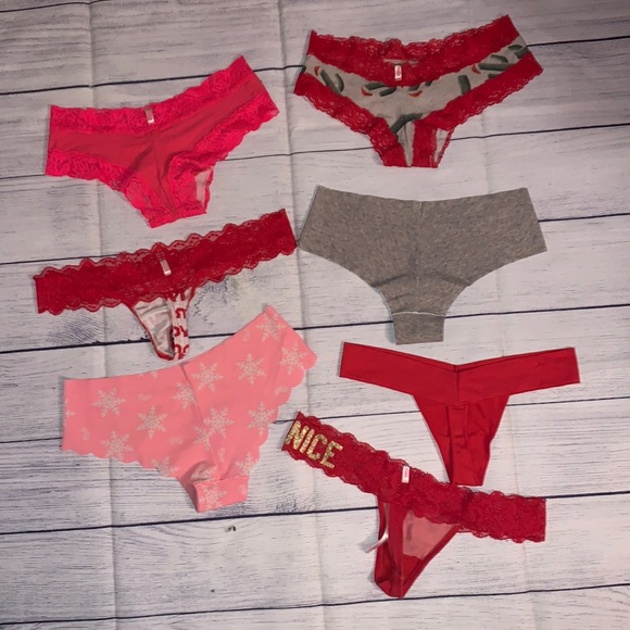 PINK/VS Seasonal Panty Bundle (7) - Picture 3 of 17